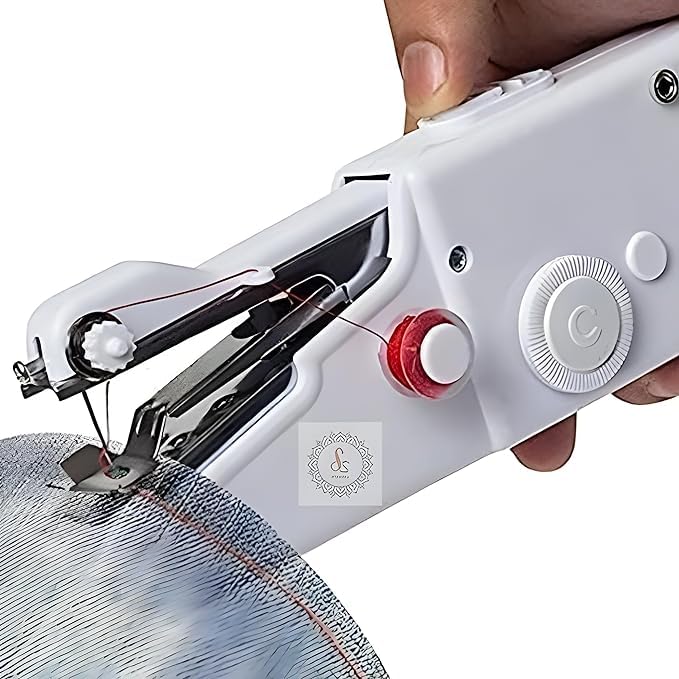 Electric Handy Stitch Mini Hand Sewing Machine Stapler Style Mini Machine Home Tailoring Silai Machine Emergency Stitching Handheld Sewing Machine For Emergency Stitching |, Multicolour (A-1)