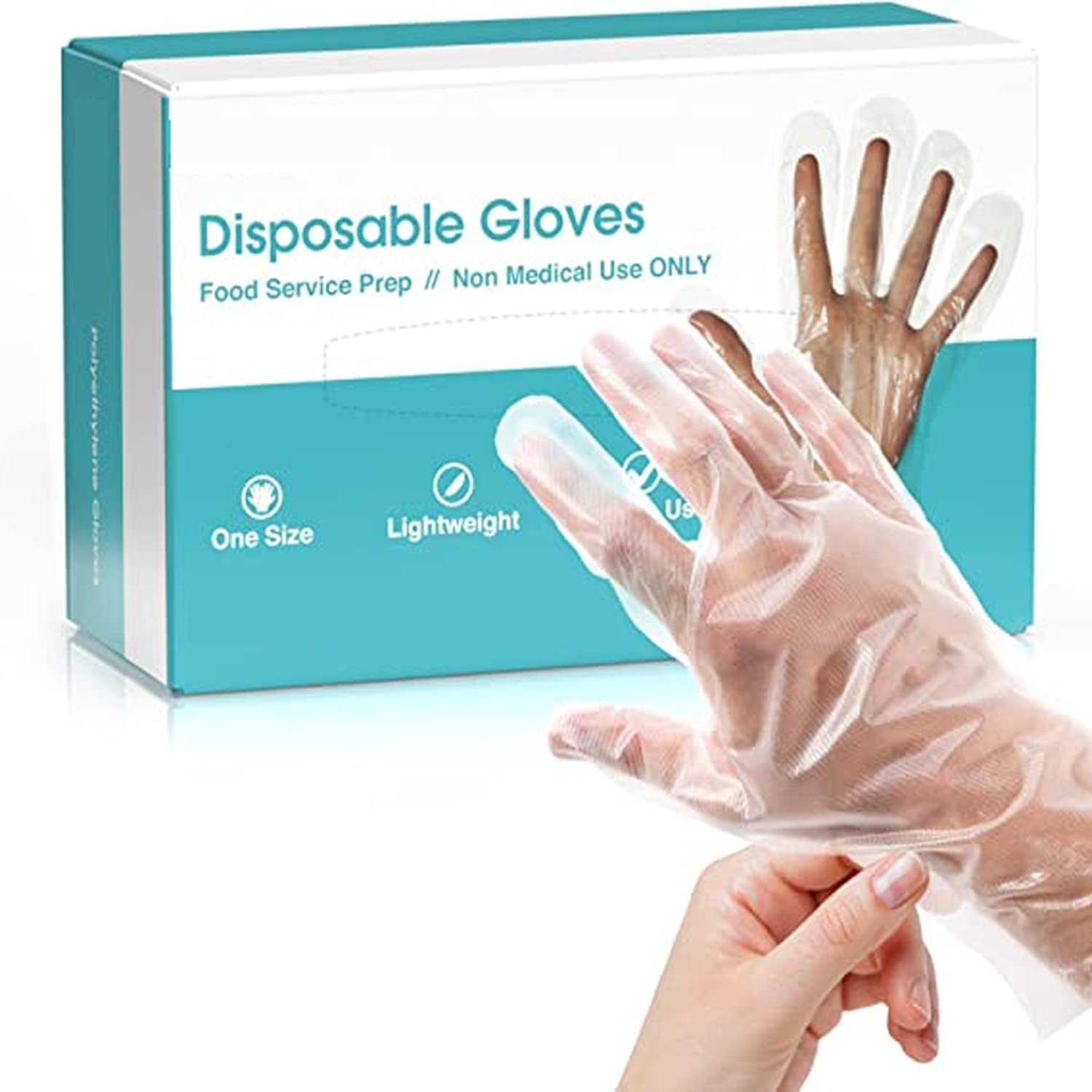 Kashi Surgicals KS Premium Gloves | Pack of 200 Pcs | 100% Compostable Hand Gloves | Transparent & Disposable Gloves | Universal Size | For Gardening, Cleaning & Public Areas (Free Size, Pack of 200)