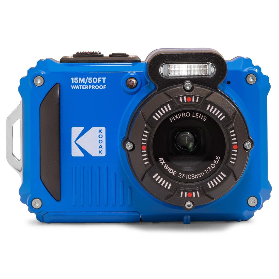 KODAK PIXPRO WPZ2 Rugged Waterproof Shockproof Dustproof WiFi Digital Camera 16MP 4X Optical Zoom 1080P Full HD Video Vlogging Camera 2.7" LCD (Blue)