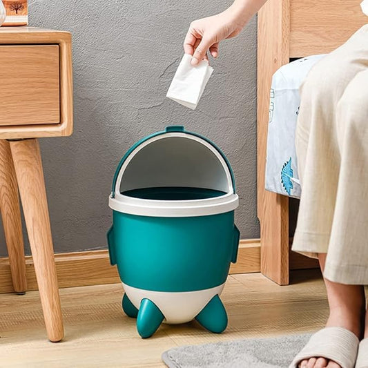 BLURISM Hotel Trash Can, Office Trash Bin, Household Living Room Kitchen Bathroom Garbage Can, Large Capacity Trash Can, Desktop Mini Waste Paper Basket Trash Can, Countertop Waste Paper Basket