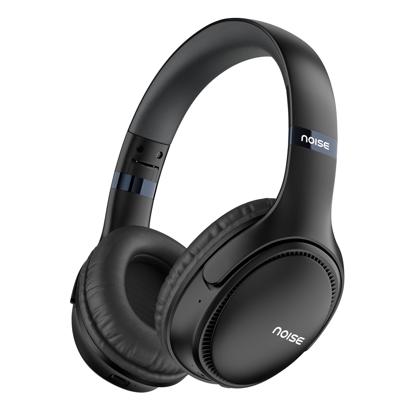 Noise Newly Launched Three Wireless On-Ear Headphones with 70H Playtime, 40mm Driver, Low Latency(up to 45ms),Dual Pairing, BT v5.3 (Jet Black)