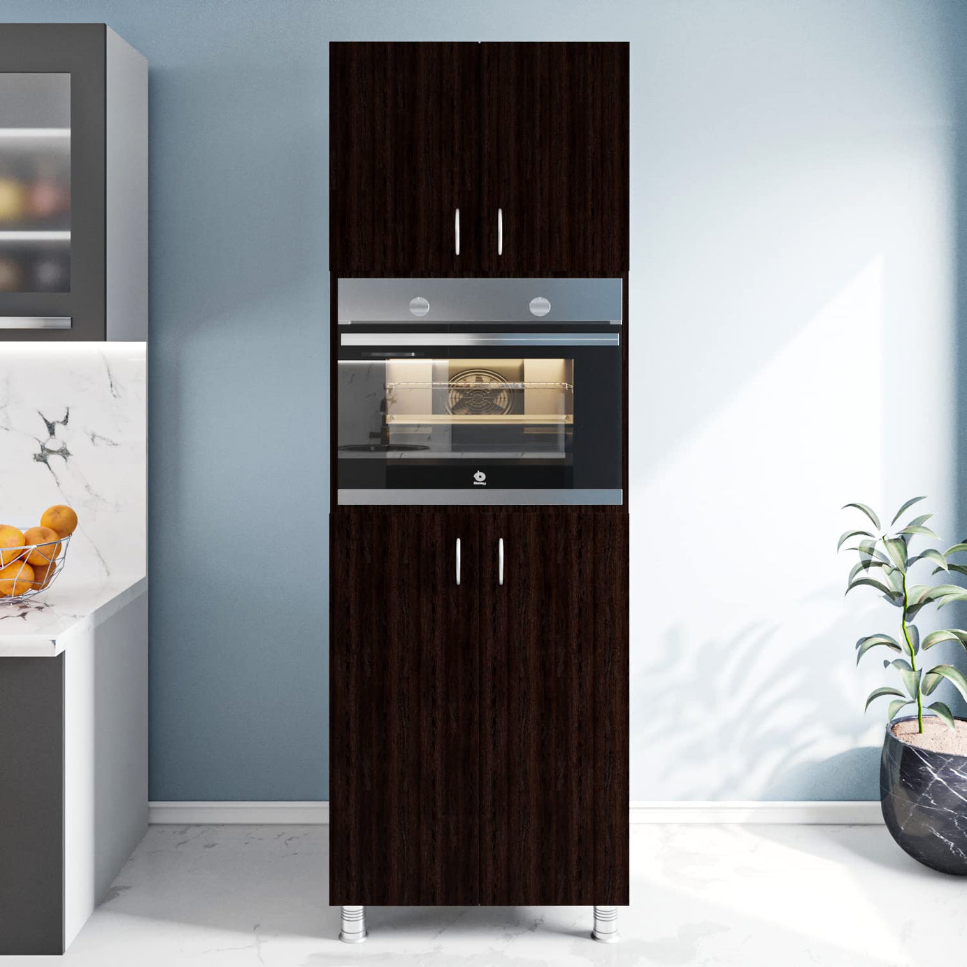 Woodbuzz | Microwave Tall Unit | Wenge