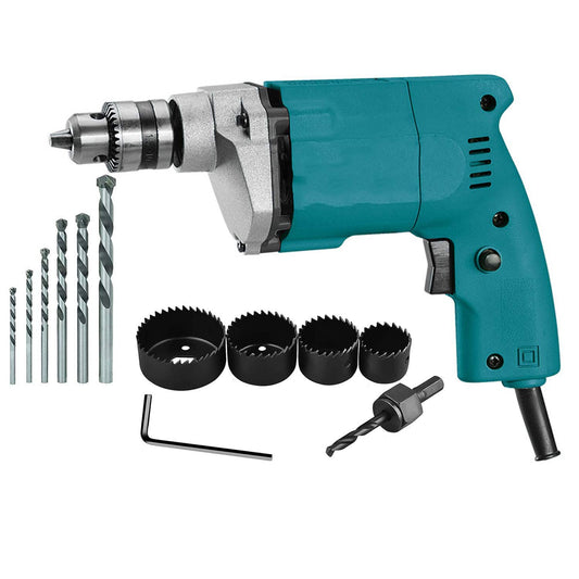 MLD Electric Drill Machine 10Mm with Masonry Drill Bit Set, 6 Pcs Hole Saw Cutter Tool Set (Size 10 mm,Color-Multi, Material-Plastic)