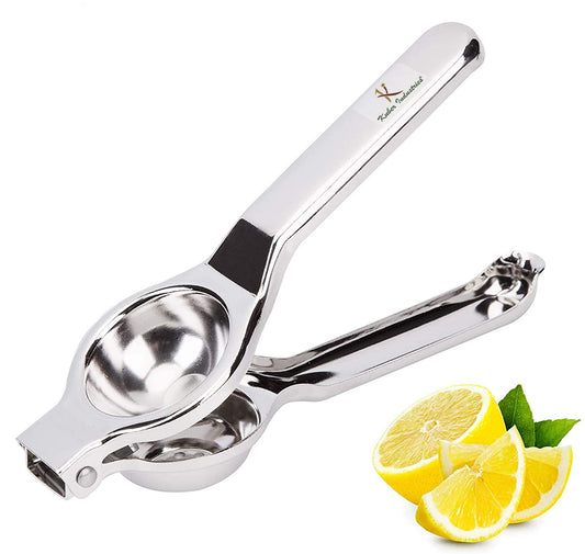 Kuber Industries Super Stainless Steel Lemon Squeezer with Attached Bottle Opener (Silver)-KUBMART11435, Standard