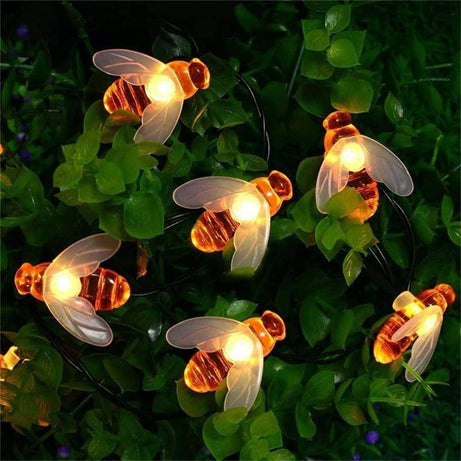 The Purple Tree Honey Bee Serial String Light (20 Led, 4 Meters) Battery Powered Light, Waterproof Honeybee Lights For Home Decoration, Diwali, Christmas, Halloween (Warm White)