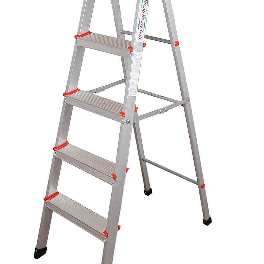 Parasnath EasyDay 4 Step 4.1 Ft Light Weight Aluminium Heavy Duty Folding Ladder (Made in India)