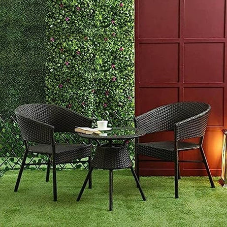 FLOOR DECOR Indoor Outdoor Furniture Garden Patio Seating Set 2 Chairs and Table Set Balcony Furniture Coffee Table Set