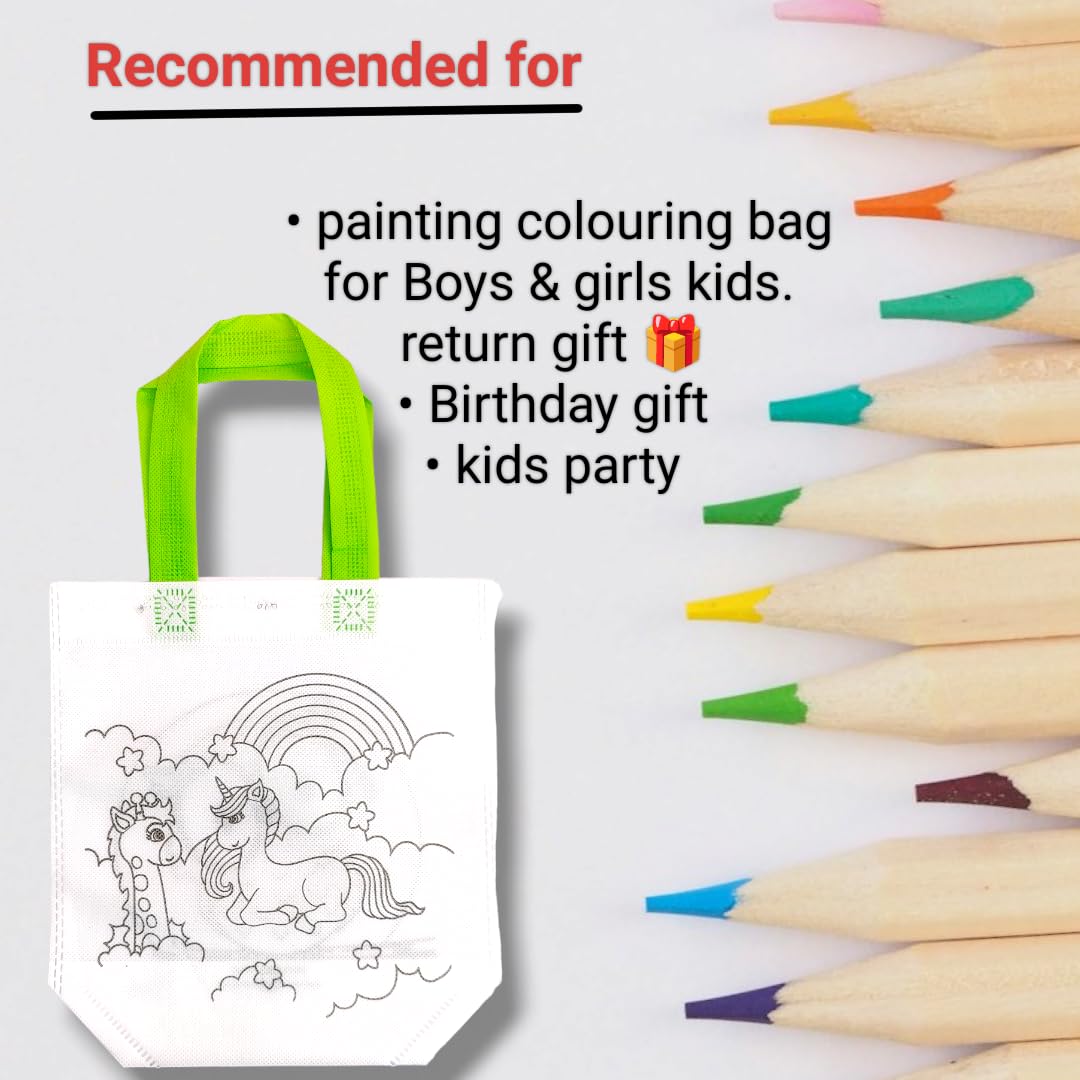 TERA 13 Birthday Gift Bag For Kids (12 Pcs) Return Gifts Carry Bag For Girls, Shopping Bag, Multipurpose Bag, Gift Bag, Painting Coloring Bag For Boys, Carry Bag For Girls & Kids