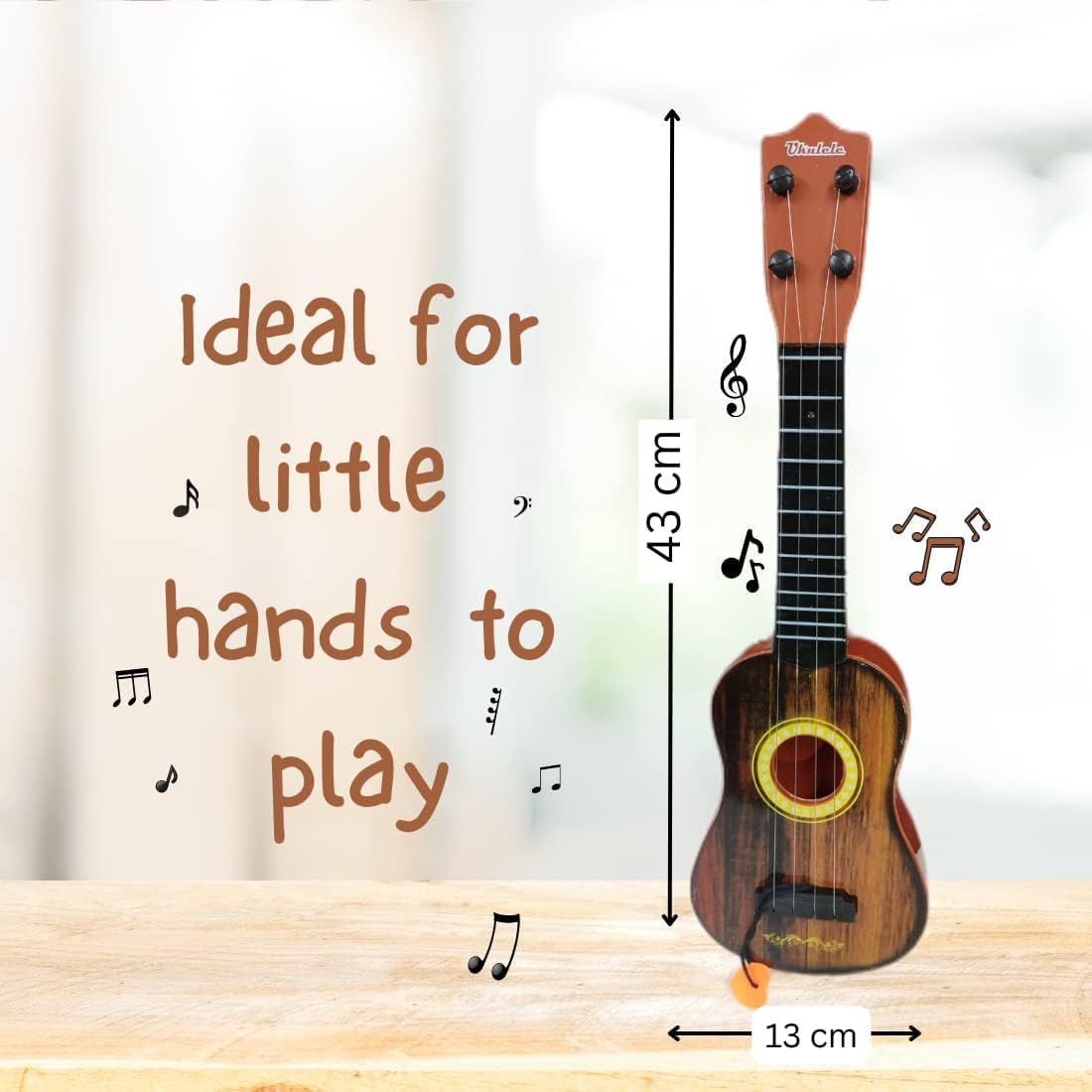 Toy Imagine� Guitar Toy 4-String Acoustic Music Learning Toys | Sound Toys Best Gift for Kids | Musical Instrument Educational Toy Guitar for Beginner | Age 3 - 6 (Product Colour May Vary) 18�