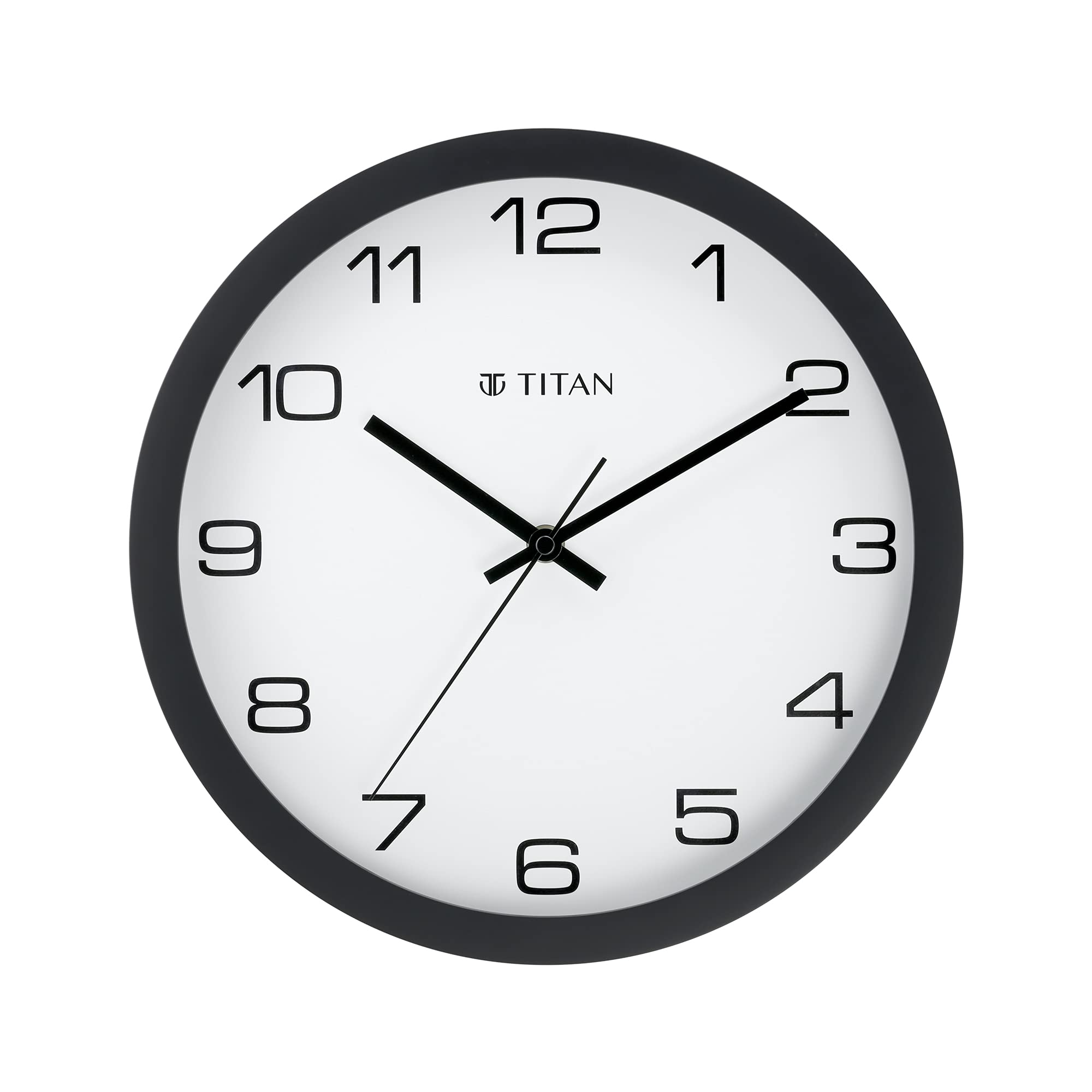 Titan Contemporary Wall Clock with Silent Sweep Technology - 30 cm x 30 cm (Medium)