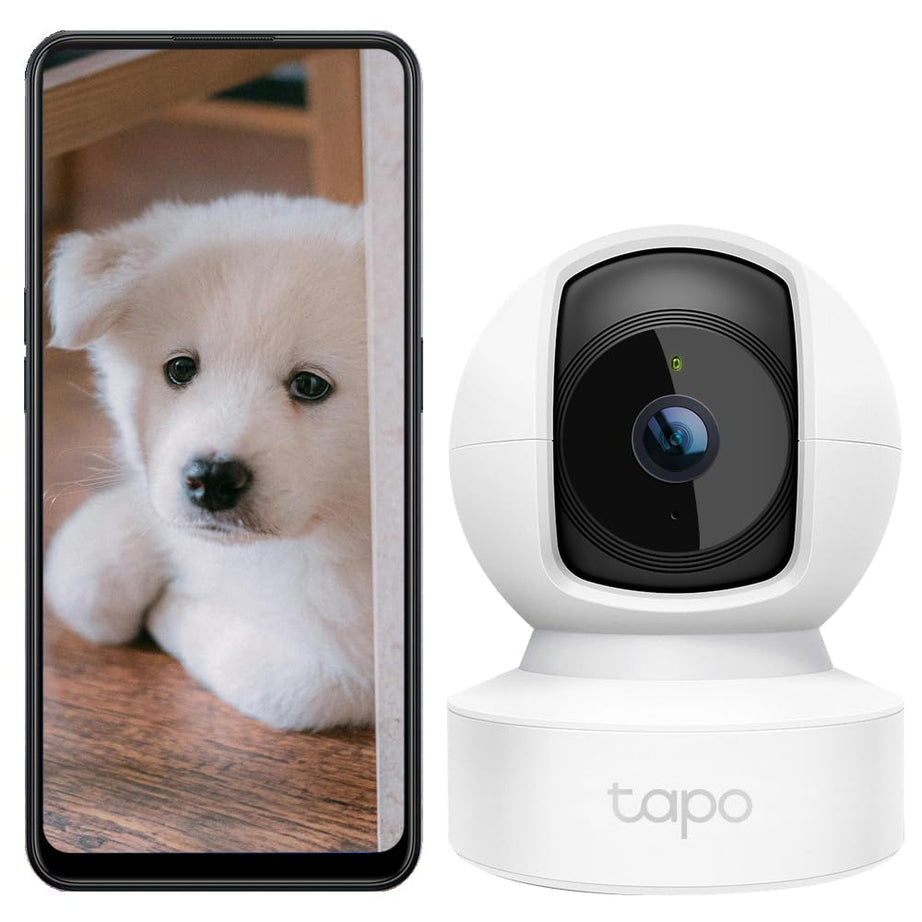 Tapo TP-Link C212 2 K Pan/Tilt Indoor Home Security Smart WiFi Camera for Baby Monitor| Motion Detection & Tracking | 2 Way Audio |Upto 512 GB SD Card Storage|Works with Alexa & Google Home