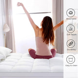 Linenwalas Microfiber Mattress Padding/Topper for 5 Star Hotel Feel - White - 38" X 75"