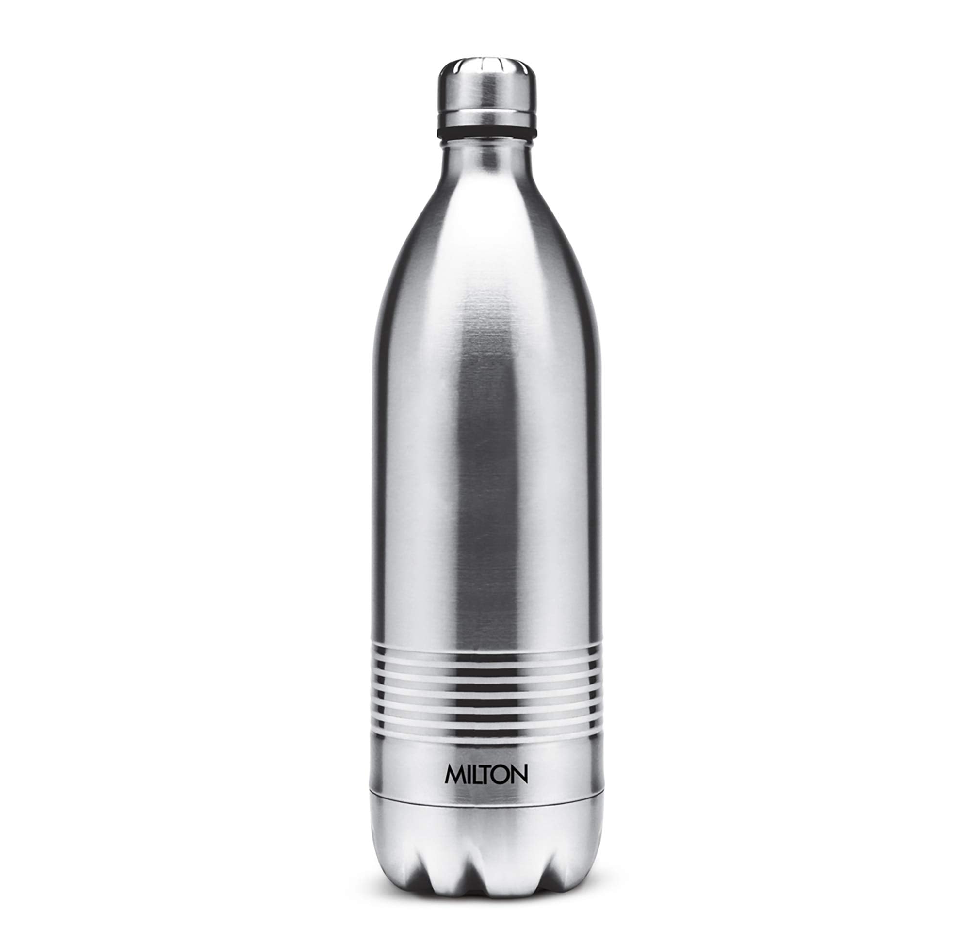 Milton Duo DLX 1000 Thermosteel 24 Hours Hot and Cold Water Bottle, 1 Litre, Silver