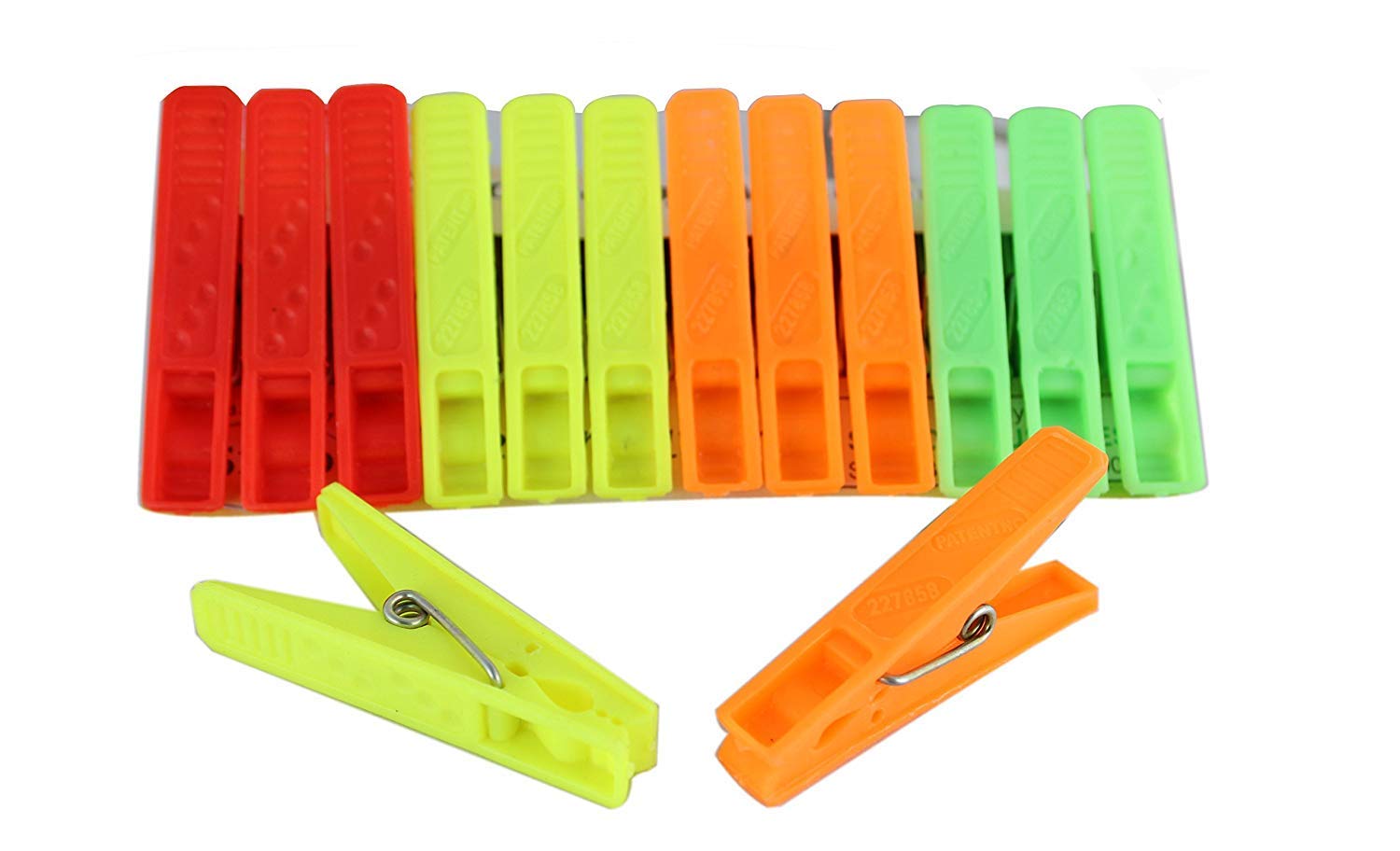 Sinco Super Cloth Clips Pegs Multicolor - Pack of 3 (36 Pieces)