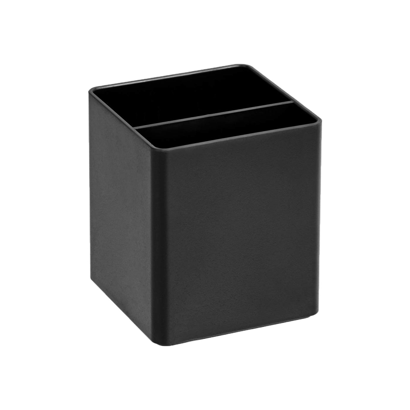 amazon basics Plastic Stationery Desk Organizer-Pen Cup, Black