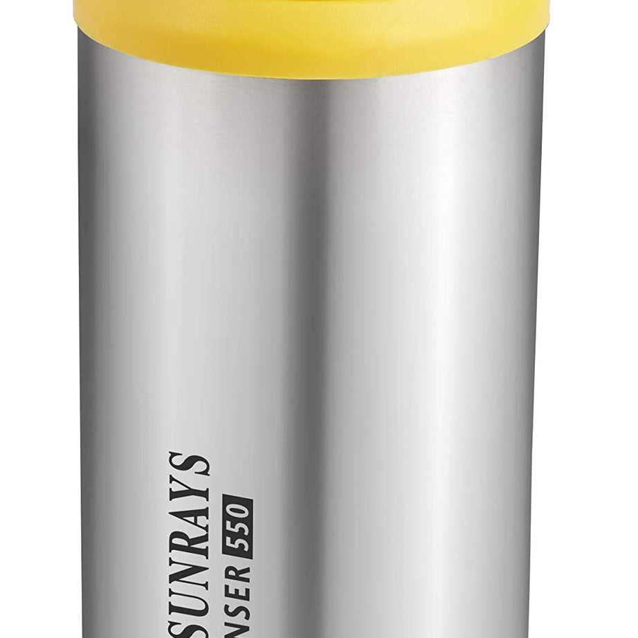 Steelo Sunrays Stainless Steel Oil Dispenser Help in Your Daily Cooking, Ideal Use for Home, Restaurants, Commercial Place and Picnic, 550 ml, Yellow