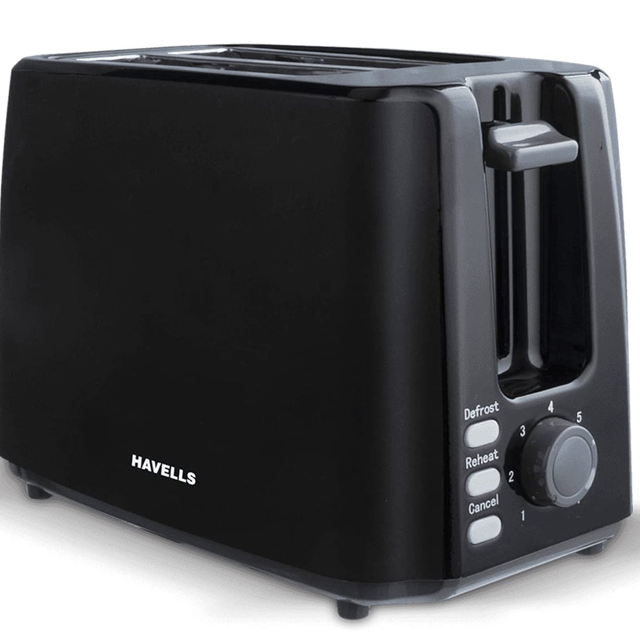 Havells Crisp Plus 750 Watts Pop up Toaster (Black)