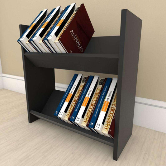 Dexter Enterprises Engineered Wood Book Shelf Book Case Storage Rack for Home Office Library (Medium, Black)