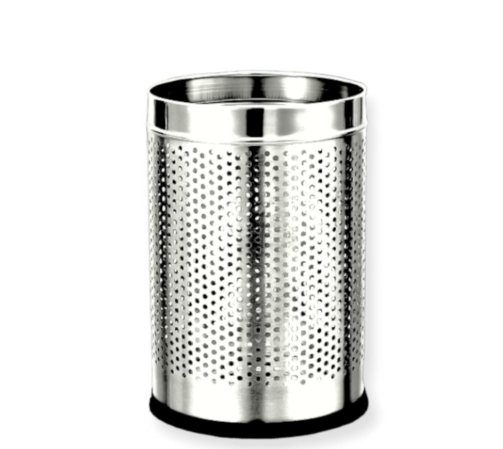 HOMEGRO Stainless Steel Perforated Type Dustbin With Open Top/Paper Bin/Trash Can For Home, Kitchen, Office (7 X 10 Inch, 5 Liters)