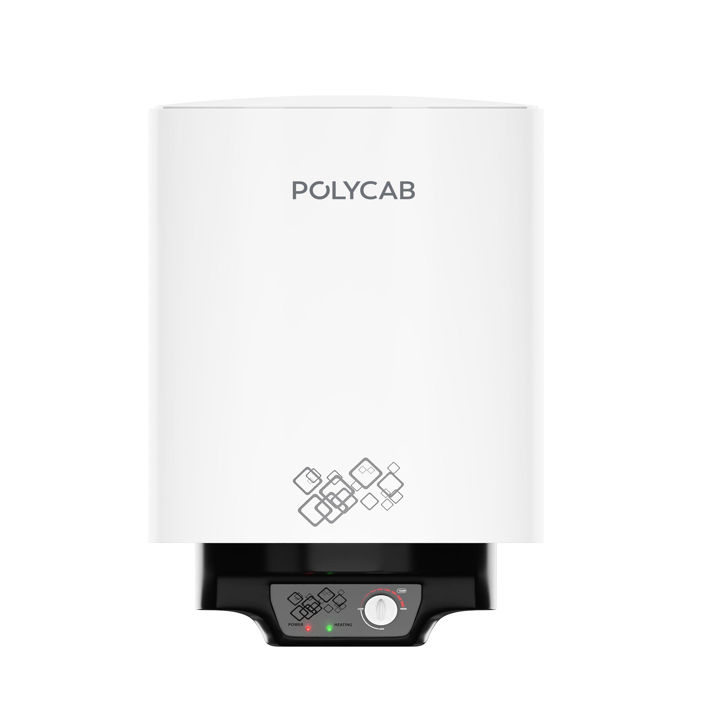 Polycab Celestia 5-Star, 10 litre, 2KW Electric Storage Geyser (Water Heater) For Home, Bathroom | Efficient Heating Element, Glasslined Coated Tank | Enhanced Safety, Temperature Control Knob【White】