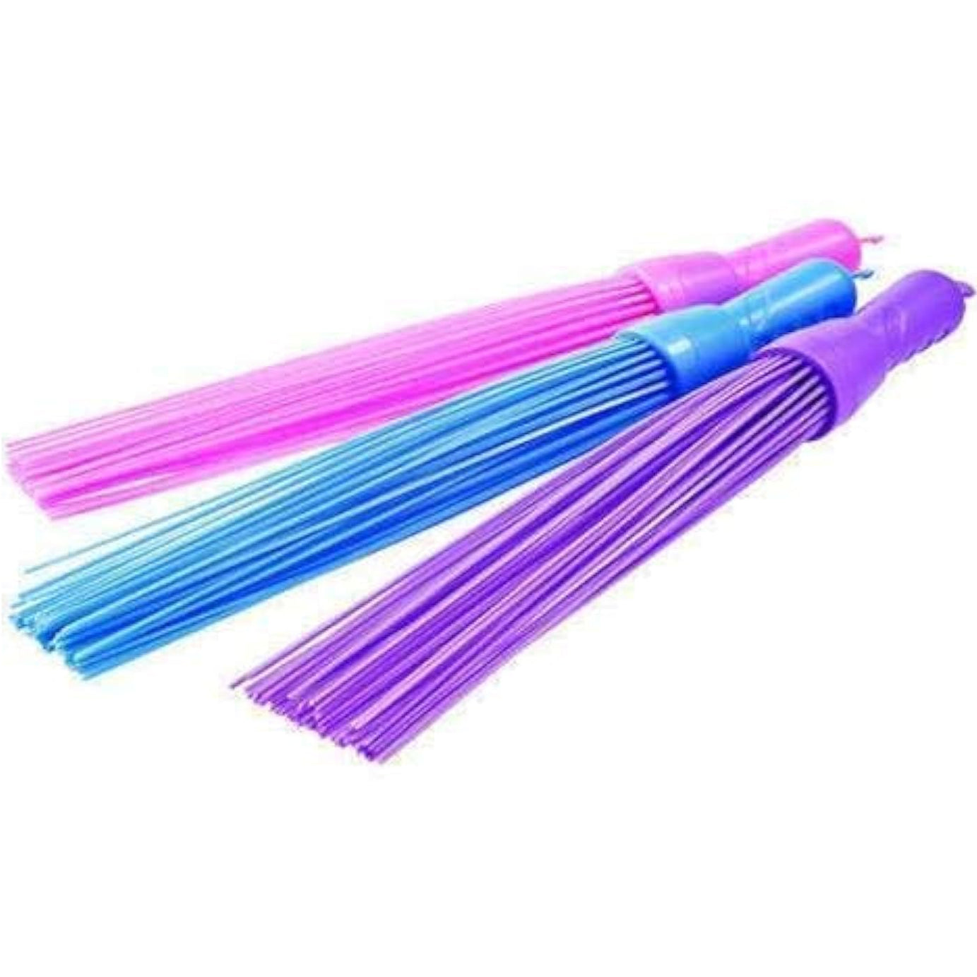 VXI Kharata Plastic Hard Bristle Broom for Bathroom Clining Multi Color (3)