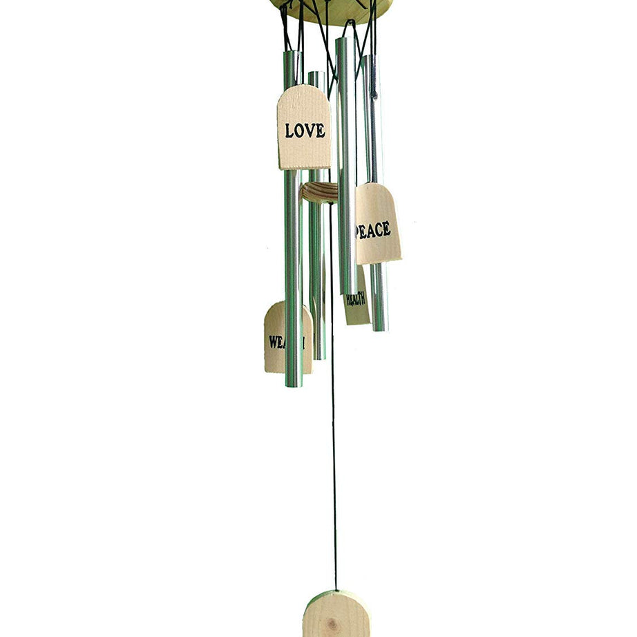 GUPTA FANCY STORE Wood Metal Wind Chime (4 x 35 inch, Multicolour)