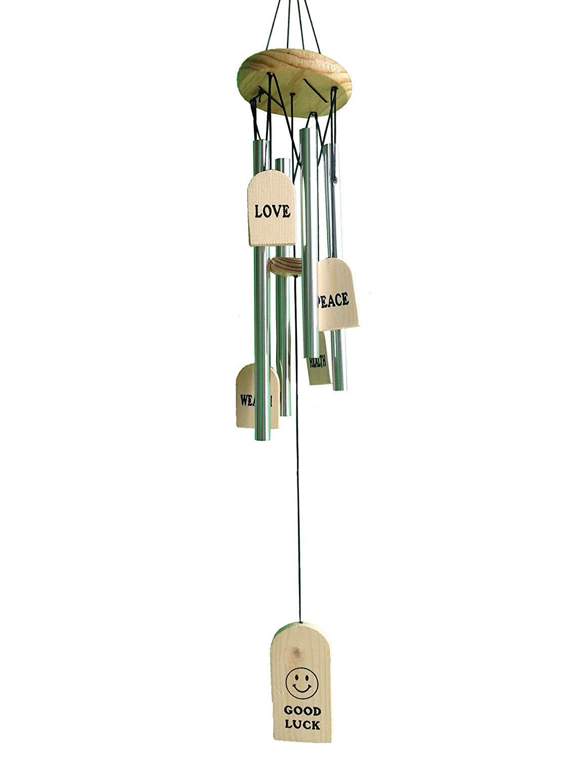 GUPTA FANCY STORE Wood Metal Wind Chime (4 x 35 inch, Multicolour)