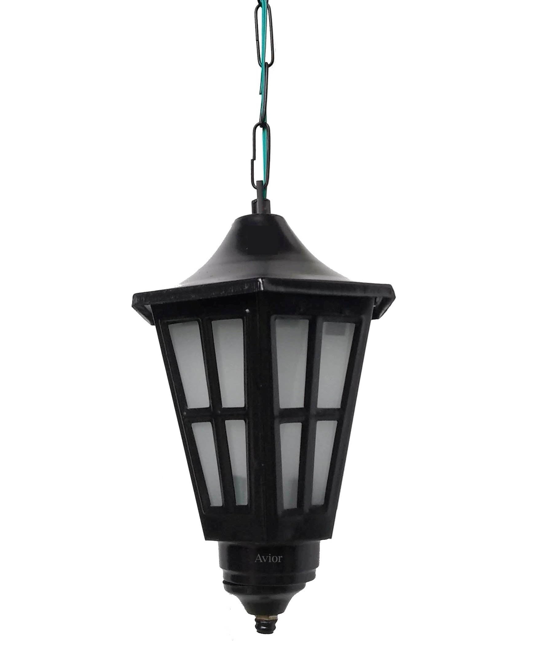 Lycor 60 Watts Outdoor Lighting/exterior Hanging Pendant Light Lamp, Black, Round , Metal