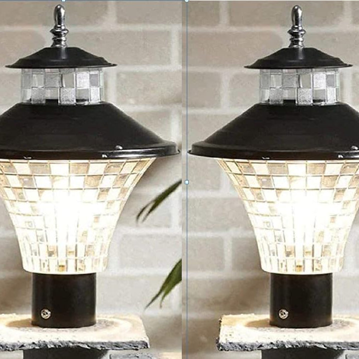 G CHHARIYA TRADERS GATE LIGHT for HOME GATE PILLAR WATERPROOF PACK of 2 (BULB NOT INCLUDED) SMALL