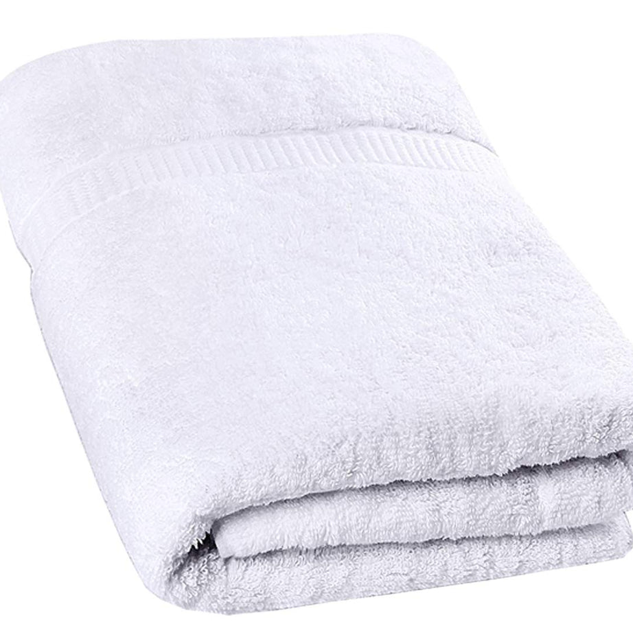 Kuber Industries 400 GSM Cotton Bath Towel | Super Absorbent Towel | Bath Towel for Men and Women | Lightweight & Odour Free | Pack of 1 I White