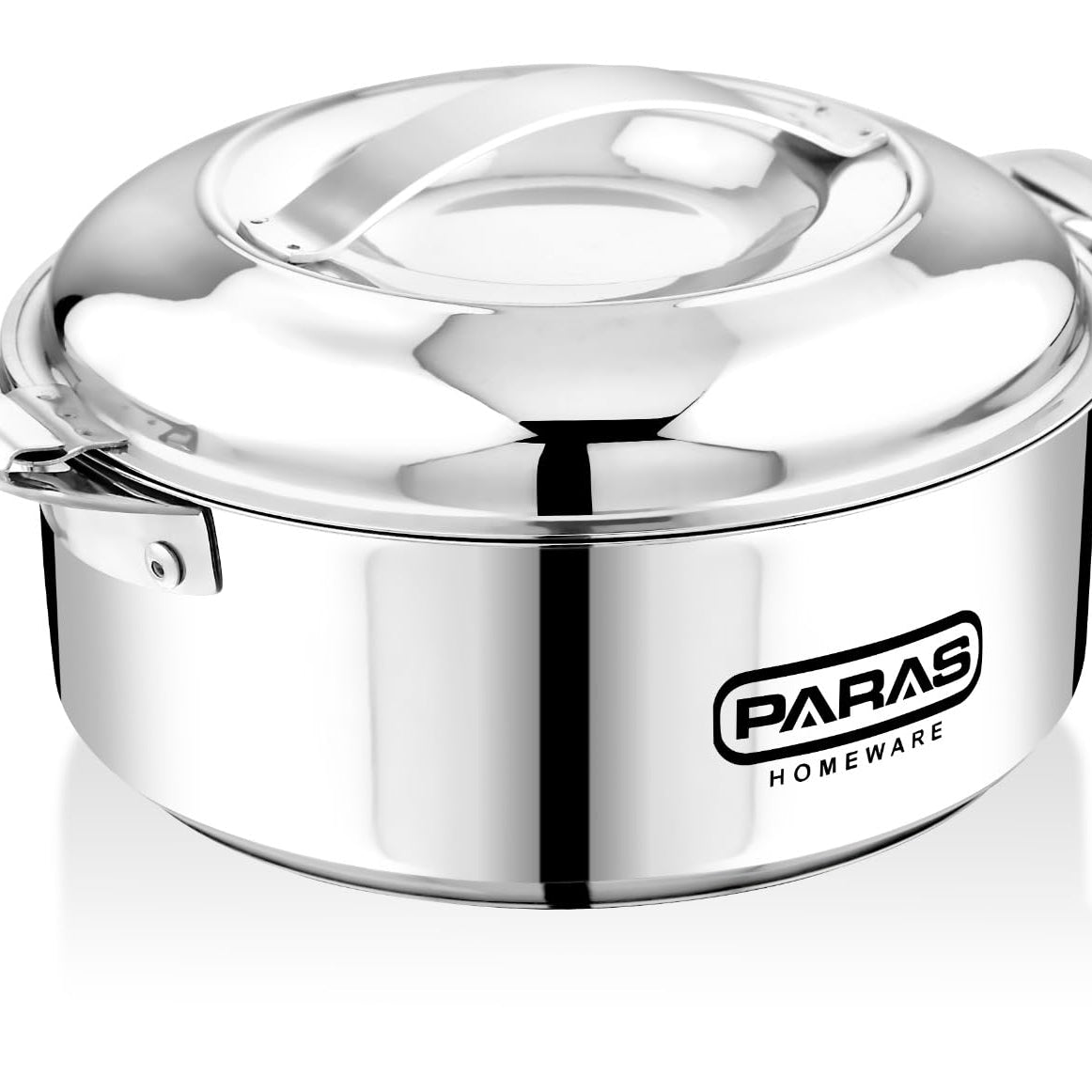 Paras Homeware Sigma Steel Casserole|Food Grade | Easy to Carry | Easy to Store For Rice, Gravy, Curry|1000ml