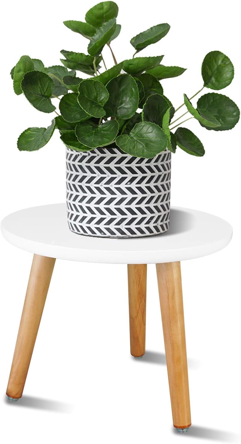 Skafa Plant Stand/Table, Gamla Stand | Plant Stands for Indoor Plants, Stool for Holding Flower Pots Gamla Pots Stand | Indoor/Outdoor Plant Stand, Modern Home Decoration Black (White)