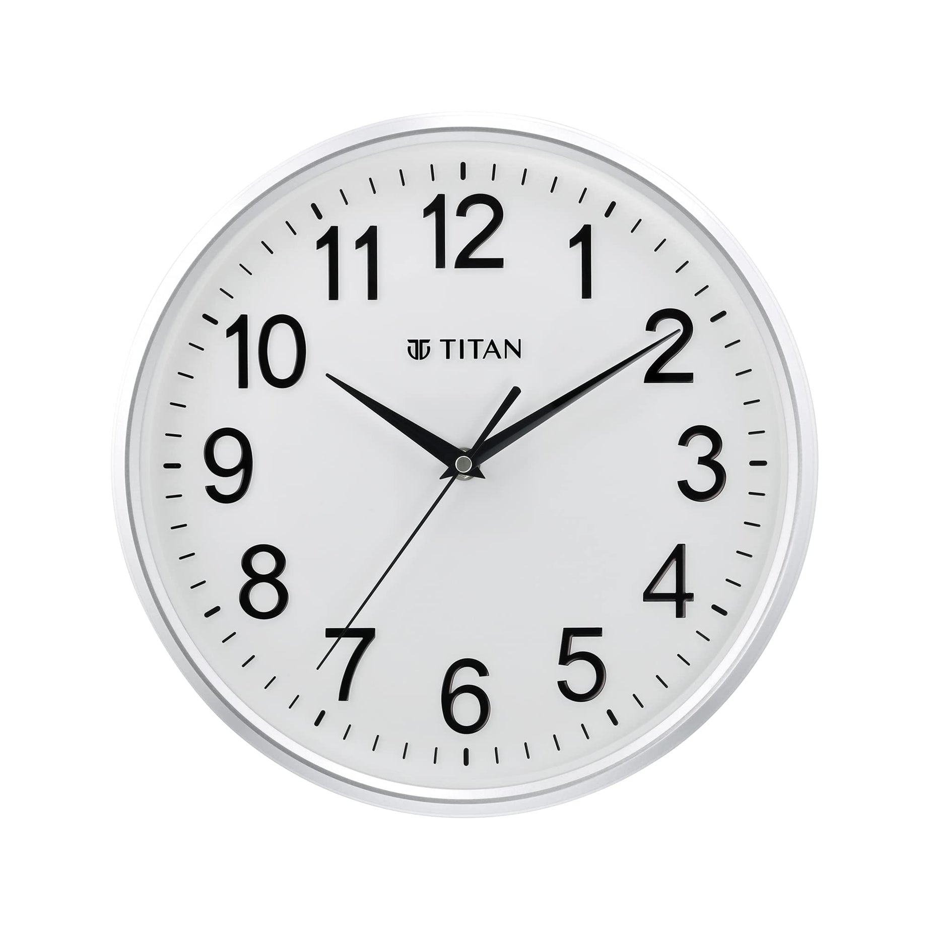 Titan Contemporary Wall Clock with Silent Sweep Technology - 30 cm x 30 cm (Medium)