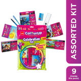 Cello ColourUp Celebration Kit|Coloring Kit includes Crayons, Sketch Pens, Coloured Pens & Activity Book|Best Gift Set for Kids Birthdays, Return Gifts & Diwali Presents