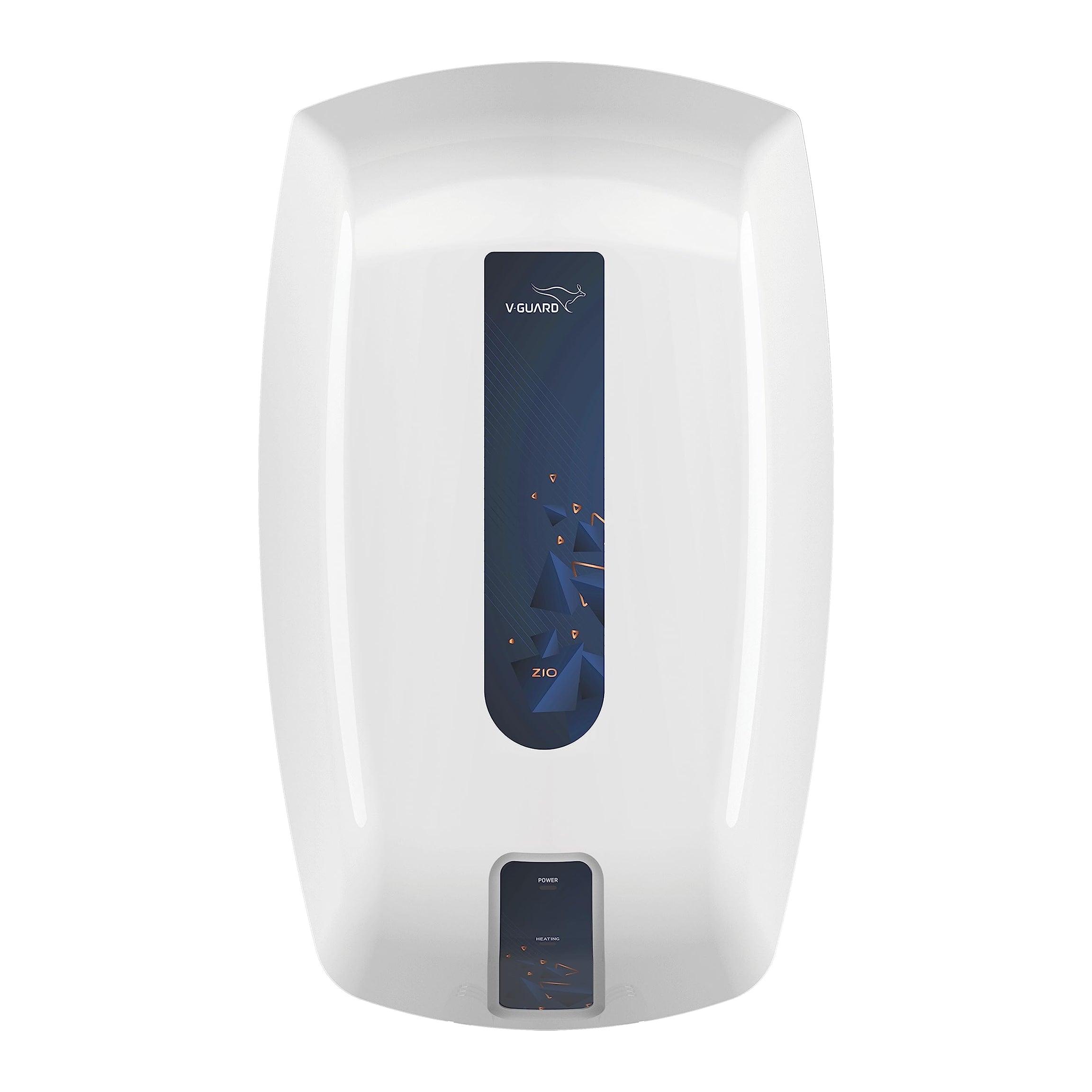 V-Guard Zio Instant Geyser 5 Litre with Advanced 4 Layer Safety | 3000 W Powerful Heating | Superior Energy Efficiency | Suitable for Kitchen & Bathroom | 2 Year Warranty | White-Blue,Wall