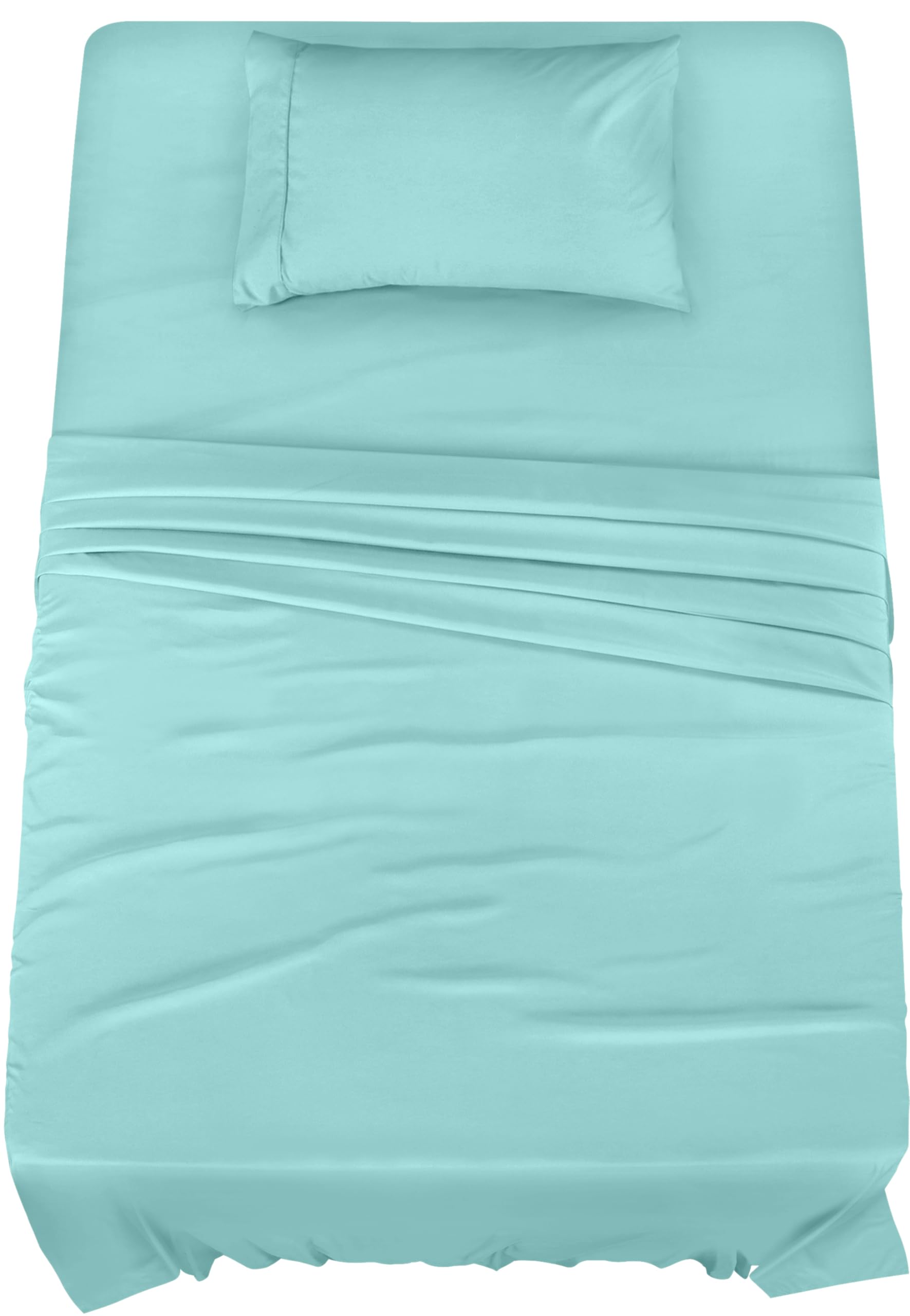 Utopia Bedding Bed Sheet Set - 3 Piece Twin XL Bedding - Soft Brushed Microfiber Fabric - Wrinkle, Shrinkage & Fade Resistant - Easy Care (Twin XL, Spa Blue)