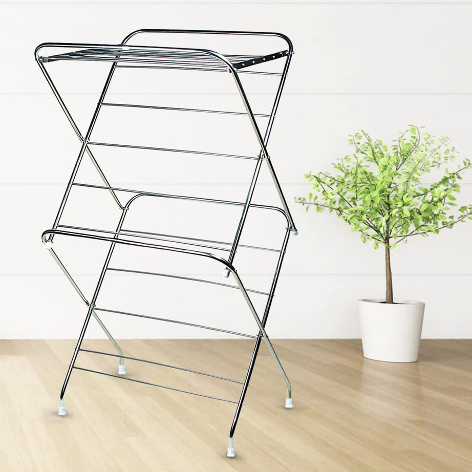 Synergy - Super Heavy Duty 3 Tier Stainless Steel Foldable Cloth Dryer/Clothes Drying Stand (SY-CS12)