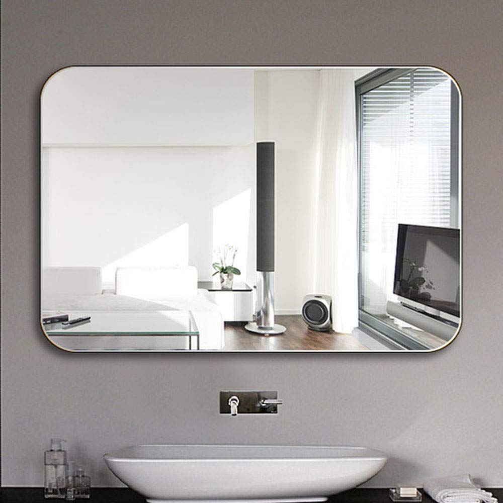 SDG Frameless Mirror N45 (18 x 24 Inch. with Beveled Edges, Suitable for Bathroom) (Unframed, Wall Mount, Rectangular, Silver)