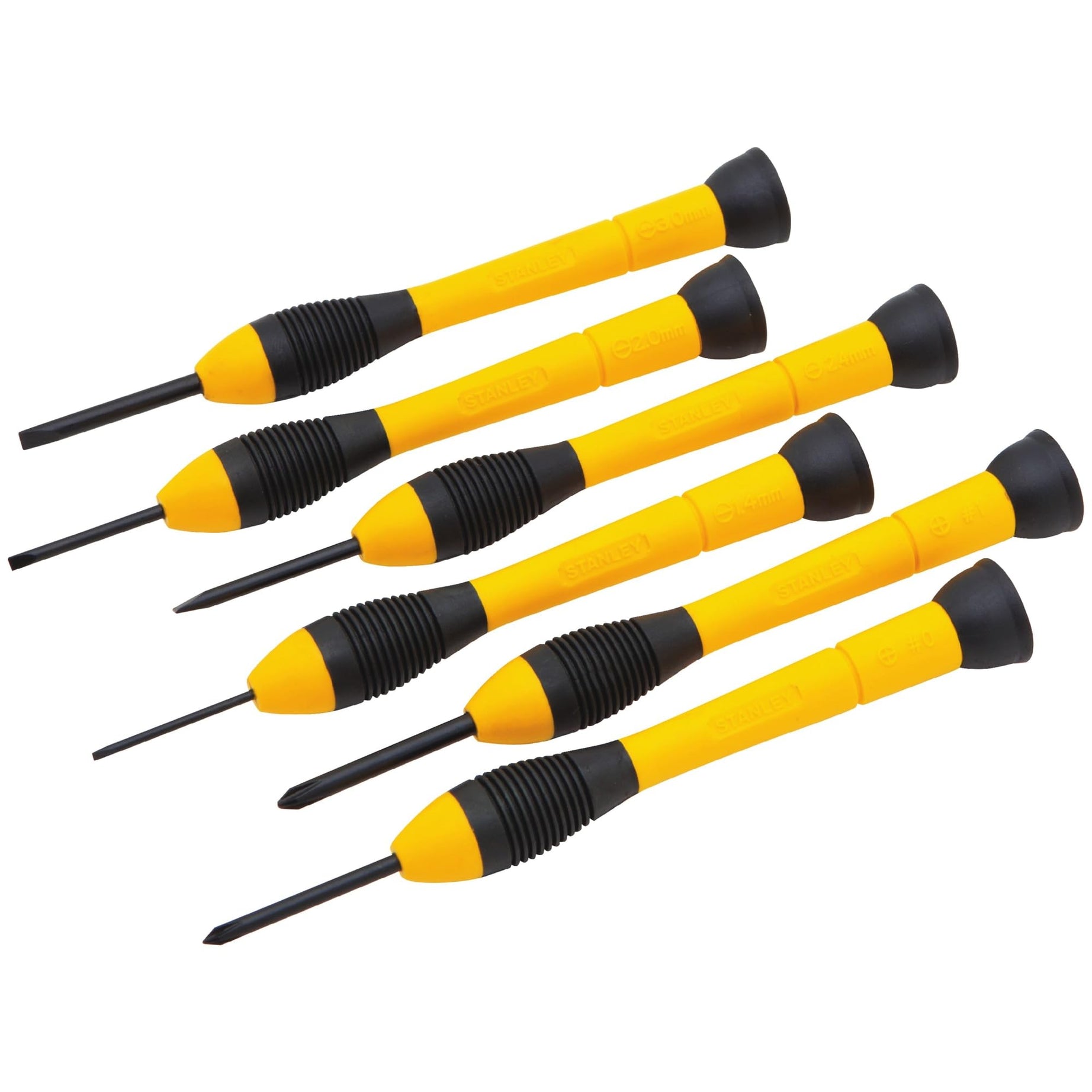 Stanley 6 Pc Bi-Material Handle Precision Screwdriver Set 66-052