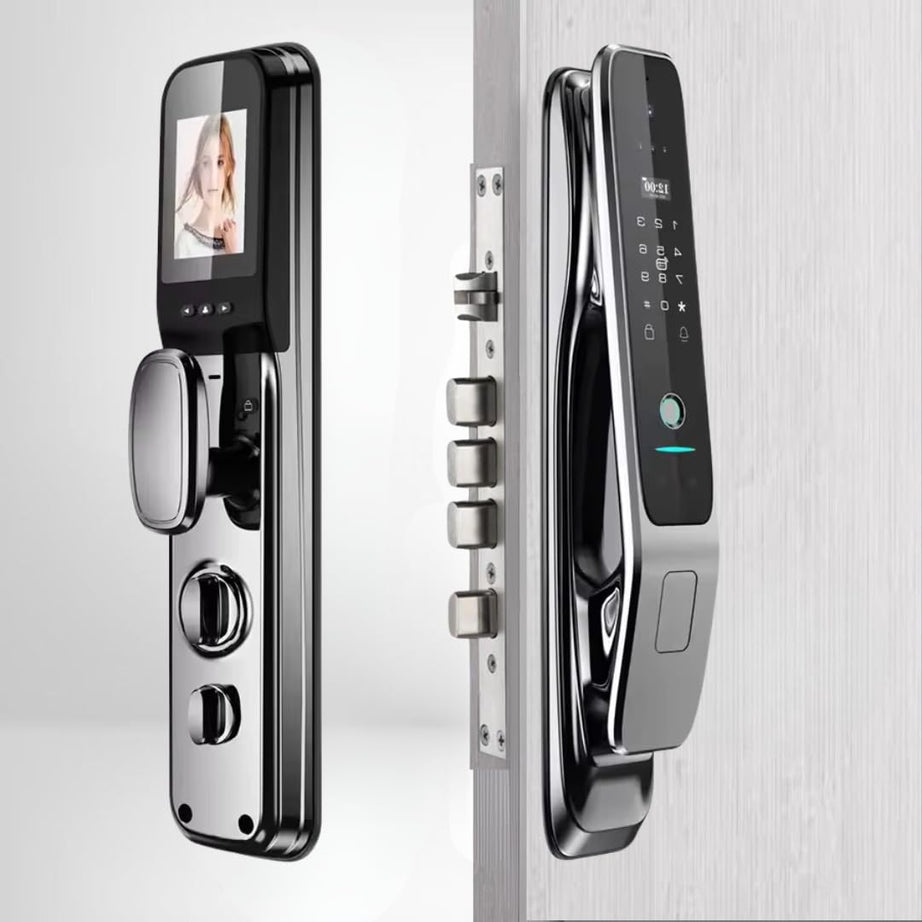 Golens X47 Luxury Smart Door Lock | 8 Ways Unlocking |3D Face ID| Fingerprint | Mobile App | RFID Card | PIN | OTP | Mechanical Key |Camera Technology| Keyless Entry