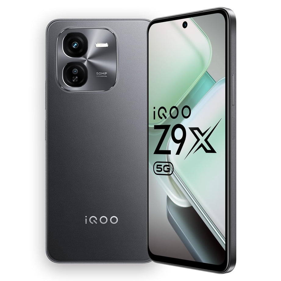 iQOO Z9x 5G (Storm Grey, 4GB RAM, 128GB Storage) | Snapdragon 6 Gen 1 with 560k+ AnTuTu Score | 6000mAh Battery with 7.99mm Slim Design | 44W FlashCharge