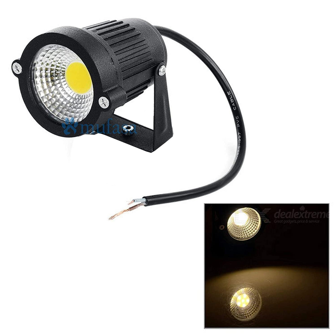 Mufasa LED Outdoor Garden Spot and Spike IP65, Aluminium Body, Garden Light (Driver in -Built, Warm White) (9 Watts)