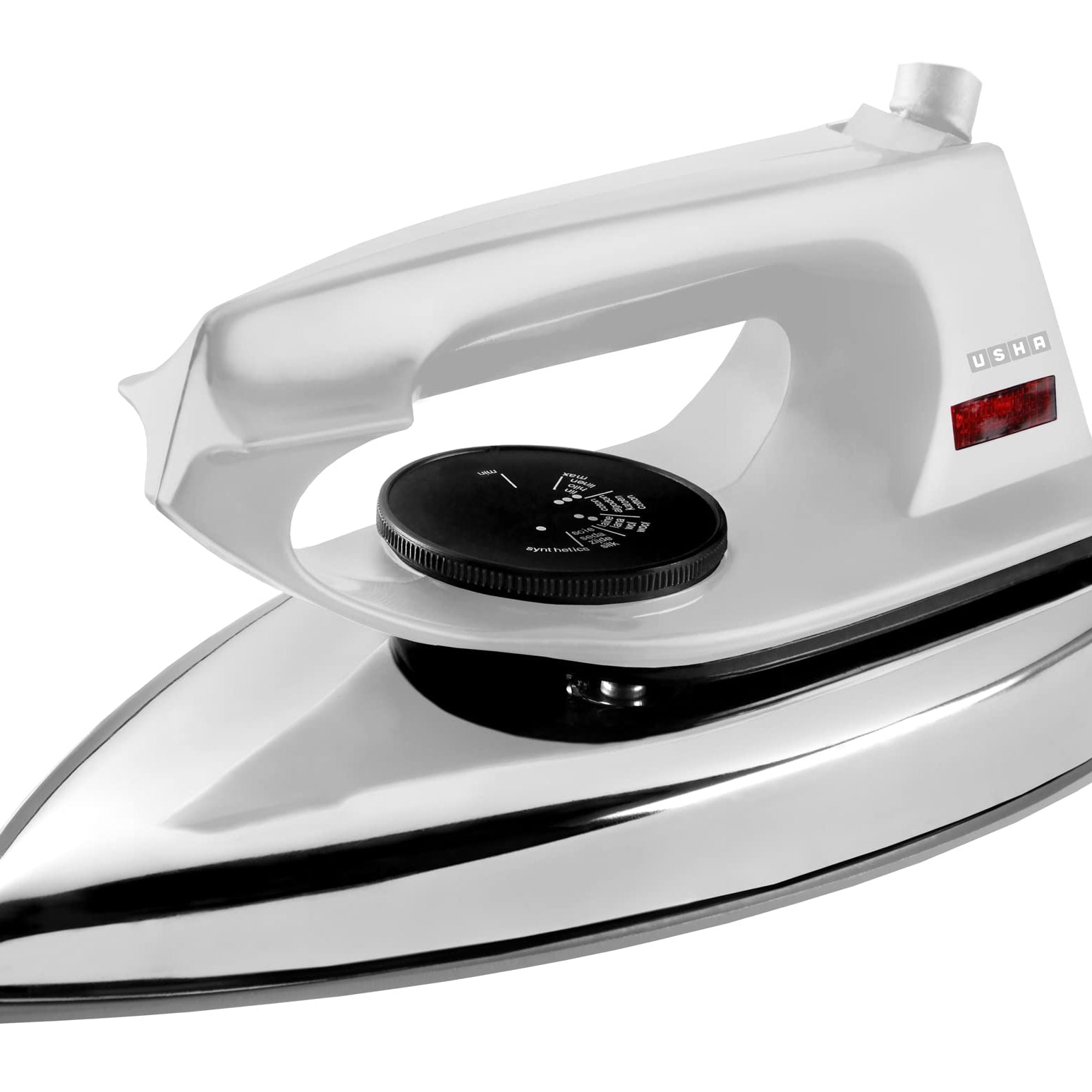 Usha EI 2802 1000 W Ultra light weight Dry Iron with Non-Stick Soleplate (White)