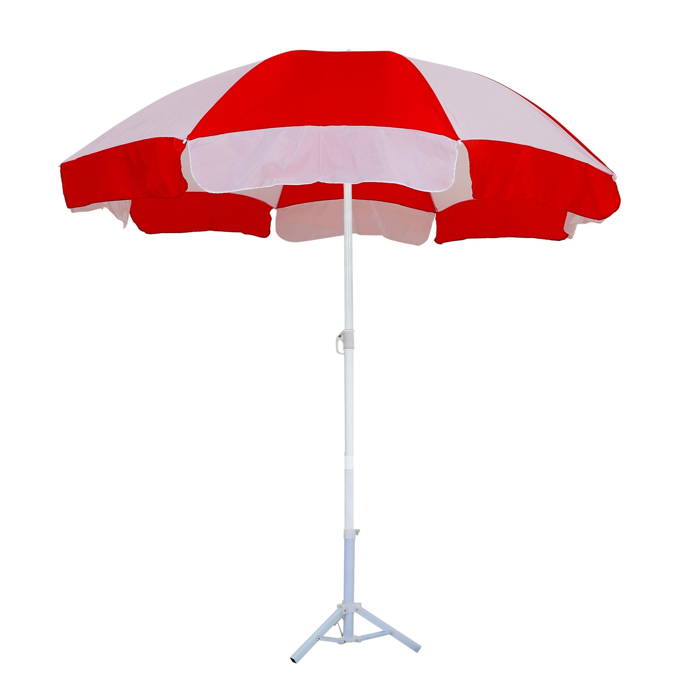 Bluebuds, We Build Smiles 36in/6ft Outdoor Garden Umbrella With Stand Tripod Holder Outdoor Big Size Waterproof Super Cloth Patio Garden Outdoor Umbrella (36, Red White)