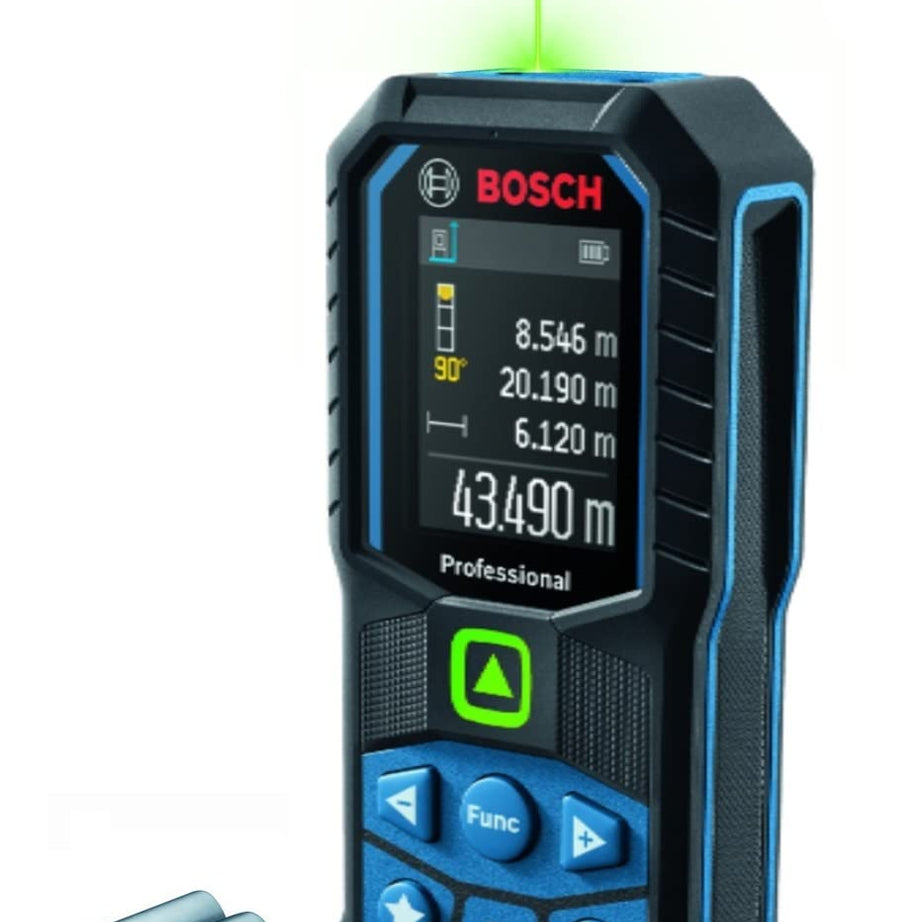 BOSCH GLM 50-23 G 50M Range Laser Distance Meter with Color Backlit Display, 1 Year Warranty