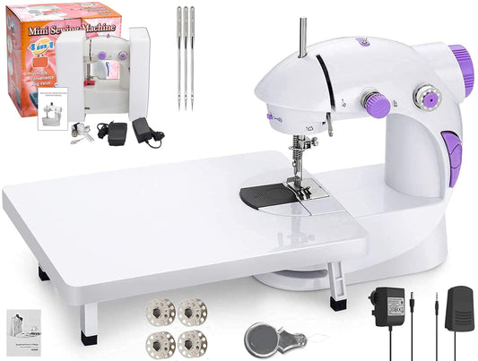 JAXHOM Sewing Machine For Home Tailoring I Silai Machine With Table Set I Stitching Machine For Home Use With Foot Pedal, Adapter (Sewing Machine+Table)