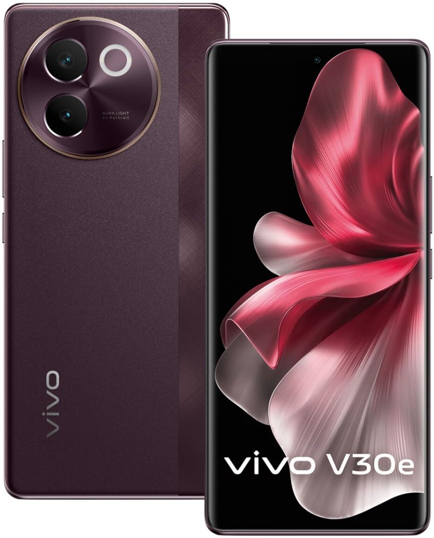 Vivo V30e 5G Smartphone (Velvet Red, 8GB RAM, 256GB Storage)