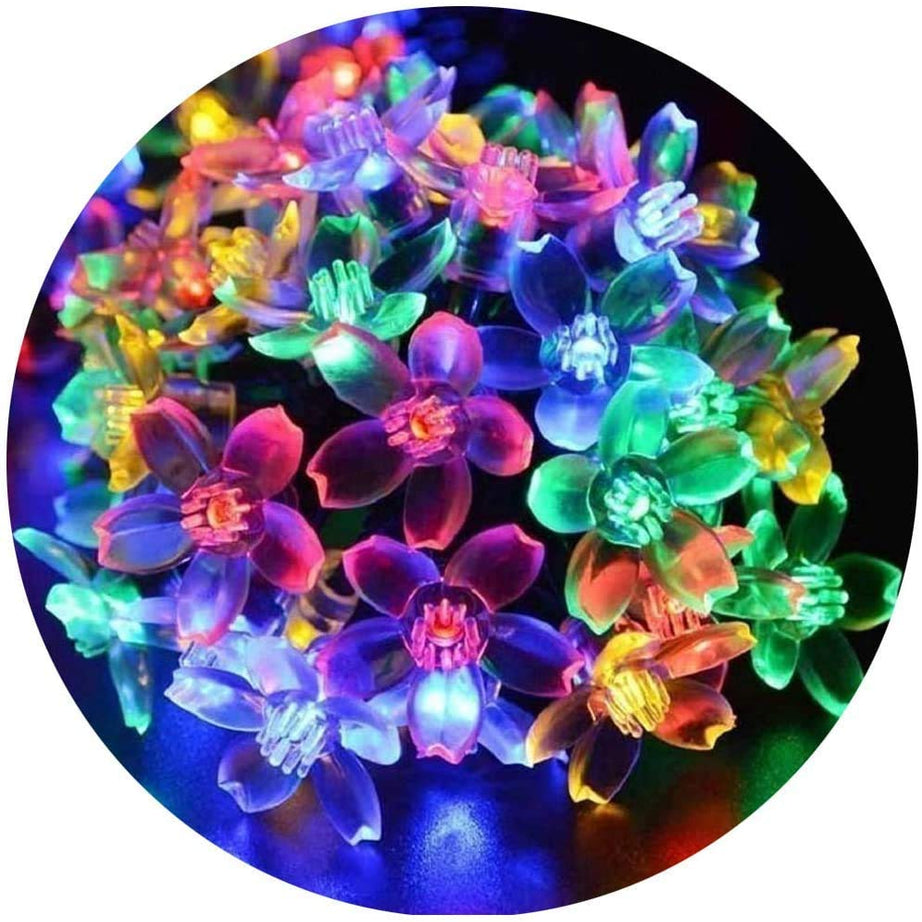 PESCA Flower Fairy String Lights, 3 Meter 20 LED Christmas Lights for Diwali Home Decoration (Multicolour)