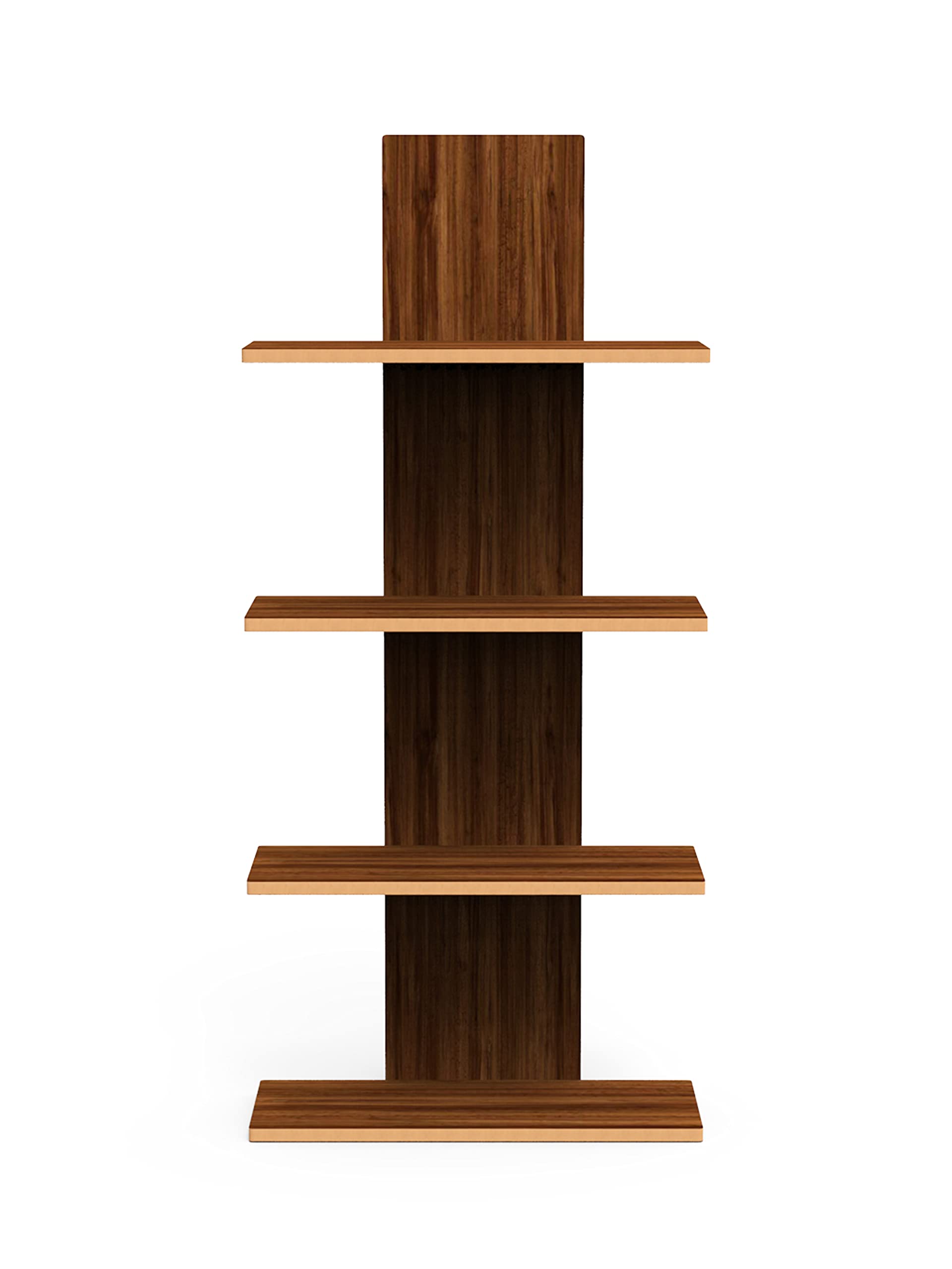 Home Sparkle Utility Column Spine Floating Wall Shelf for Living Room, Wall Mounted Shelf for Home décor, Ideal for Decoration & Storage (Dark Brown)