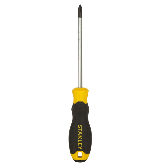 STANLEY STMT60805-8 Cushion Grip Screwdriver Phillips-PH1x100mm (Yellow and Black)